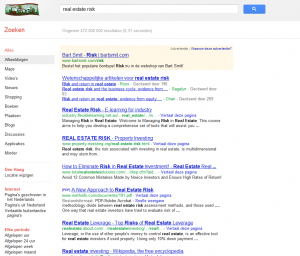 Google search for real estate risk 2012-02-29
